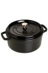 Staub Cocotte rund 28 cm Schwarz