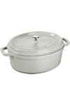 Staub Cocotte oval 31cm Weisser Trüffel
