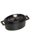 Staub Cocotte oval 29 cm Schwarz