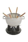 Staub Fondue Set 20 cm Weisser Trüffel