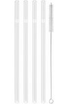 Zwilling Strohhalme Glas transp. gerade 4er Set 23cm D9mm + Bürste