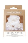 Scrap Cooking 3er Set Rosen aus Esspapier weiss
