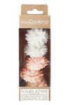 Scrap Cooking 5er Set Dahlien aus Esspapier weiss, rosa
