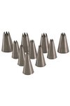 Piazza 2er Set Spritztülle Stern D1.8cm Edelstahl