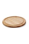 Continenta Gummibaum Steakteller mit Saftrille geölt 30 cm