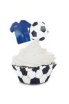 Scrap Cooking Cupcakesförmchen und Cake Toppers Fussball