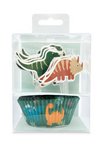 Scrap Cooking Cupcakesförmchen und Cake Toppers Dino