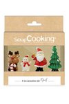 Scrap Cooking 4er Set Tortendeko Weihnachten Figuren Kunstharz