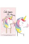 Scrap Cooking Cake Topper mit LED Beleuchtung Einhorn