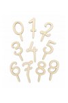 Scrap Cooking Cake Topper Holz, Zahlen 0-9