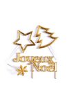 Scrap Cooking 4er Set Weihnachtsaccessoires gold