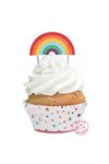 Scrap Cooking Muffinförmchen und cake toppers Rainbow