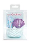 Scrap Cooking Muffinförmchen und cake toppers Meerjungfrau
