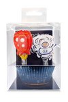 Scrap Cooking Muffinförmchen und  cake toppers Space