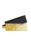 Scrap Cooking 10er Set Tortenhalter gold-schwarz rechteckig 4.5x13cm