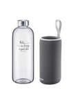Westmark Trinkflasche Viva Glas 1l anthrazit
