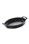 Revol Auflaufform oval mit Griffen, 28x19cm, gusseisen-optik