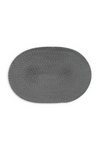 Continenta Tischset oval dunkelgrau