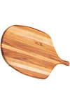 teakhaus Servierbrett Canoe mit Griff