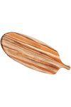teakhaus Servierbrett Canoe mit Griff
