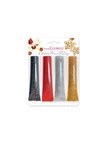 Scrap Cooking Zuckerguss Stift glitzernd Schwarz Rot Grau Gold