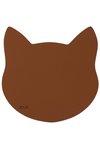 MiLLE W Napfunterlage Katze M cognac