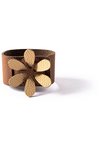 MiLLE W Serviettenring Blume beige cognac