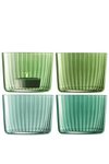 LSA 4er Set Gems Teelichthalter H6cm Jadegrün assort.