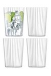 LSA 4er Set Gio Line Becher 560ml klar