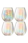 LSA 4er Set Pearl Becher 425ml - perlmutt
