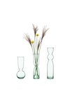 LSA Canopy Trio Vase Set H25cm H30cm H35cm recy. Optik