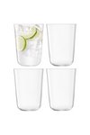 LSA 4er Set Arc Becher 550ml klar
