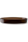 LSA Collective Schale D35cm H6cm Glas mocha