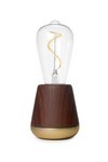 Humble Light Tischlampe One braun Walnussholz