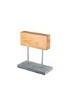 Style de Vie Magnetischer Messerblock Eiche auf Natursteinfuss