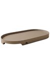 Nordesign Tablett Metall Oval greige