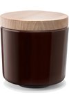 LSA Collective Dose H8.5cm mit Deckel Esche mocha