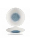 Churchill Bamboo Raku Topaz Blue Coupe Teller tief 28.1cm