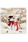 PAW Servietten Schneemann