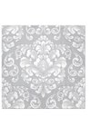 PAW Servietten Ornament silber
