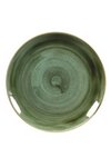 Churchill Stonecast Samphire Green Coupe Teller flach 28.8cm