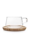 Viva Classic Office Tasse mit Untersetzer Bambus