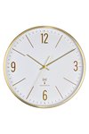 TFA Funk Wanduhr gold
