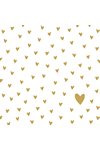 PPD Servietten Little Hearts gold