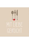 PPD Servietten Mit Liebe Gekocht