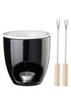 EVA Schoko-Fondue-Set 5-teilig schwarz-weiss