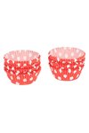PATISSE Papierförmchen Mini rot weisse Punkte 3cm