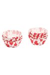 PATISSE Papierförmchen weiss rote Herzen 5 cm