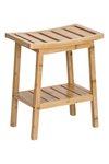 ZELLER Hocker mit Ablage Bambus