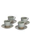 ZELLER Espressotassen Set Steingut